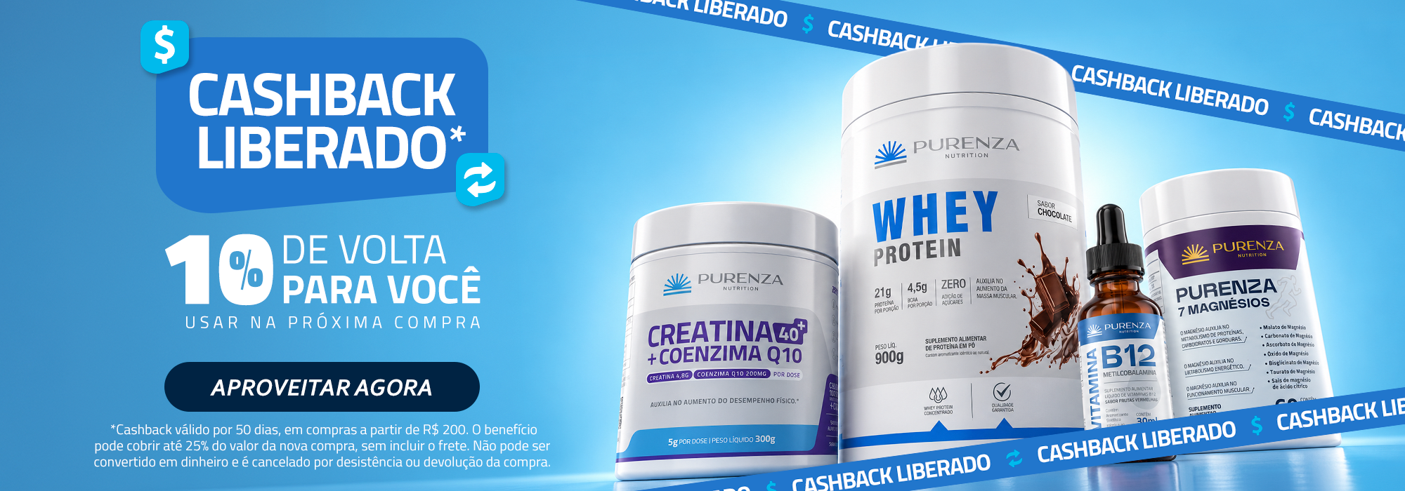 Cashback de 10%