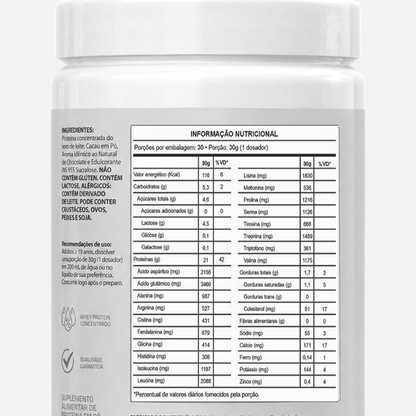 PURENZA - WHEY (100%) 900G CHOCOLATE - 3Un