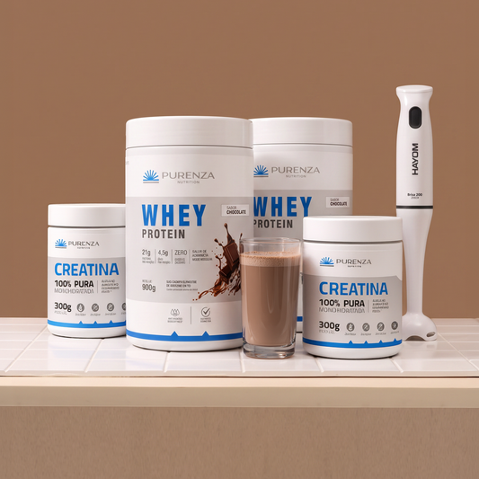 COMBO 2 WHEY PROTEIN 900G CHOCOLATE + 2 CREATINA 300G