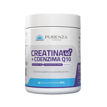 Creatina 40+ Coenzima Q10 - Purenza Nutrition 300g