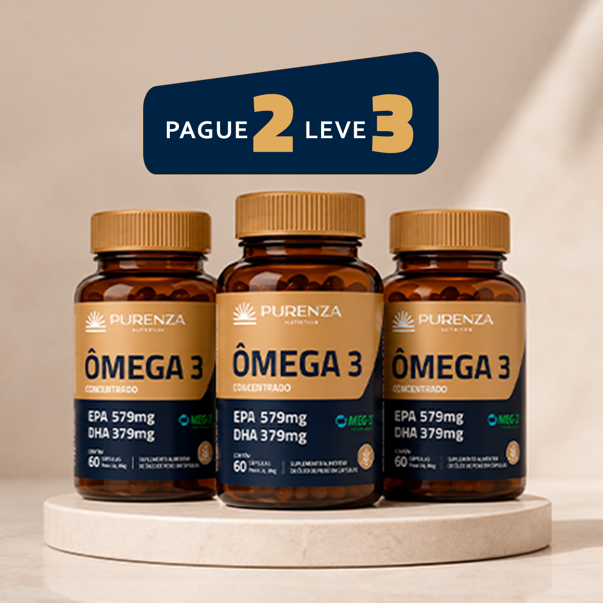 Ômega 3 Purenza -  3Un